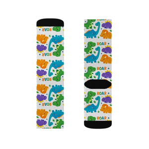 Dipaliz Roar Sublimation Socks Colorful Kids Crew