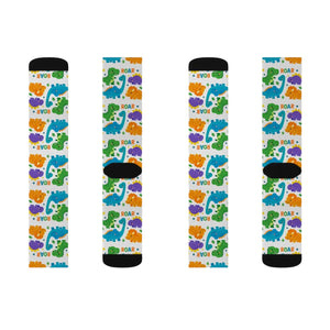 Dipaliz Roar Sublimation Socks Colorful Kids Crew