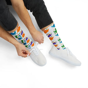 Dipaliz Roar Sublimation Socks Colorful Kids Crew