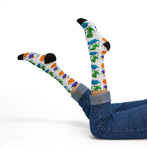 Dipaliz Roar Sublimation Socks Colorful Kids Crew