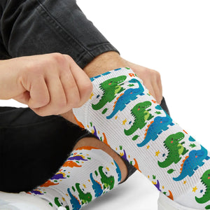 Dipaliz Roar Sublimation Socks Colorful Kids Crew
