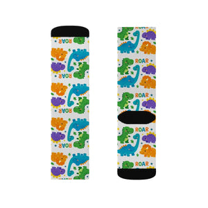 Dipaliz Roar Sublimation Socks Colorful Kids Crew