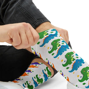 Dipaliz Roar Sublimation Socks Colorful Kids Crew