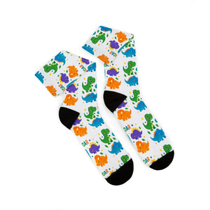Dipaliz Roar Sublimation Socks Colorful Kids Crew
