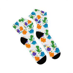 Dipaliz Roar Sublimation Socks Colorful Kids Crew