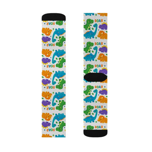 Dipaliz Roar Sublimation Socks Colorful Kids Crew