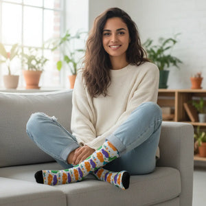 Dipaliz Roar Sublimation Socks Colorful Kids Crew