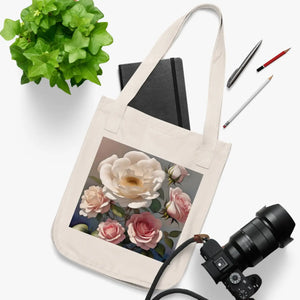 Floral Canvas Tote Bag - Organic Cotton - Dipaliz - Bags