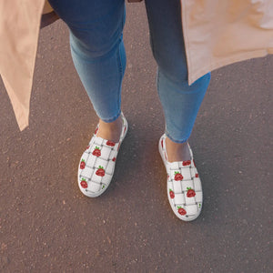 Floral Women’s Slip Canvas Shoes - Roses Woven - Dipaliz - Sneakers