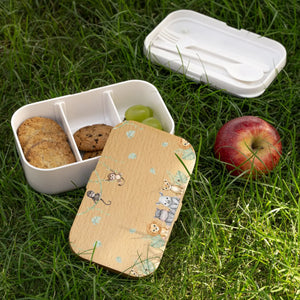 Dipaliz Safari Friends Bento Lunch Box Jungle Animal Kids - Boxes & Totes