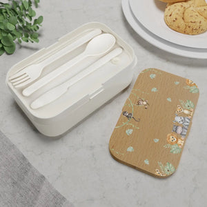 Dipaliz Safari Friends Bento Lunch Box Jungle Animal Kids - Boxes & Totes