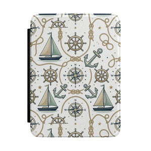 Dipaliz Sailboat Kindle Case Nautical Pu Leather Cover - E-book Reader Cases