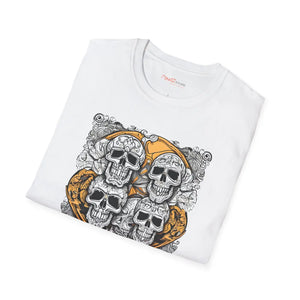 Scary Skulls Softstyle t Shirt - Halloween Themed - Dipaliz - T-shirts