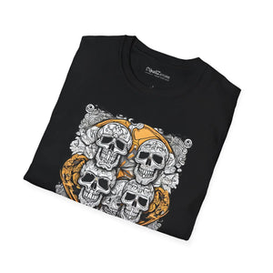 Scary Skulls Softstyle t Shirt - Halloween Themed - Dipaliz - T-shirts