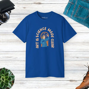 Artistic T-shirt - Art Meets Science Unisex Ultra Cotton - Dipaliz - T-shirts - s