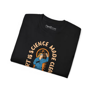 Artistic T-shirt - Art Meets Science Unisex Ultra Cotton - Dipaliz - T-shirts - s