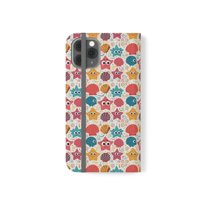 Sea Shells Samsung Galaxy Flip Cases - Faux Leather - Dipaliz - Mobile Phone