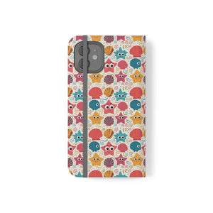 Sea Shells Samsung Galaxy Flip Cases - Faux Leather - Dipaliz - Mobile Phone