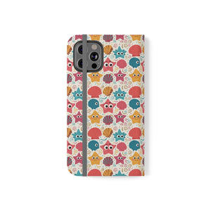 Sea Shells Samsung Galaxy Flip Cases - Faux Leather - Dipaliz - Mobile Phone