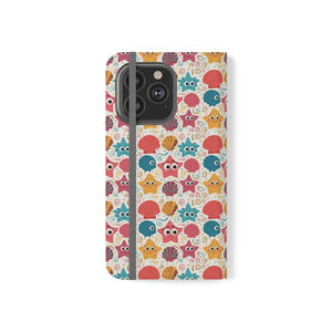 Sea Shells Samsung Galaxy Flip Cases - Faux Leather - Dipaliz - Mobile Phone