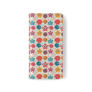 Sea Shells Samsung Galaxy Flip Cases - Faux Leather - Dipaliz - Mobile Phone