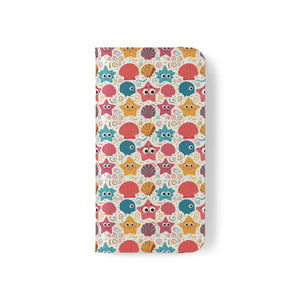 Sea Shells Samsung Galaxy Flip Cases - Faux Leather - Dipaliz - Mobile Phone