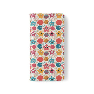 Sea Shells Samsung Galaxy Flip Cases - Faux Leather - Dipaliz - Mobile Phone