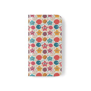 Sea Shells Samsung Galaxy Flip Cases - Faux Leather - Dipaliz - Mobile Phone