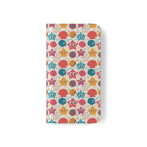 Sea Shells Samsung Galaxy Flip Cases - Faux Leather - Dipaliz - Mobile Phone