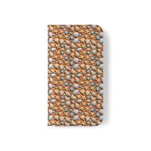 Sea Shells Samsung Galaxy Flip Cases - Faux Leather - Dipaliz - Mobile Phone