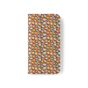 Sea Shells Samsung Galaxy Flip Cases - Faux Leather - Dipaliz - Mobile Phone