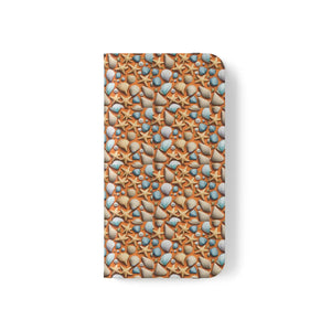 Sea Shells Samsung Galaxy Flip Cases - Faux Leather - Dipaliz - Mobile Phone