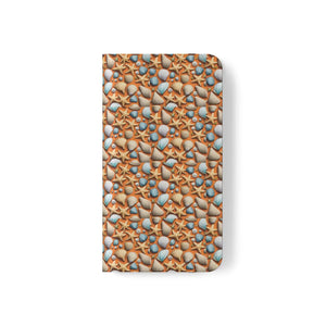Sea Shells Samsung Galaxy Flip Cases - Faux Leather - Dipaliz - Mobile Phone