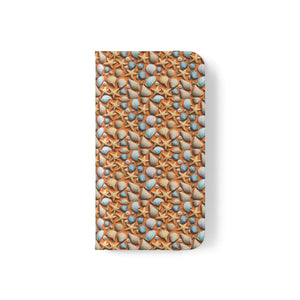 Sea Shells Samsung Galaxy Flip Cases - Faux Leather - Dipaliz - Mobile Phone