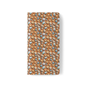 Sea Shells Samsung Galaxy Flip Cases - Faux Leather - Dipaliz - Mobile Phone