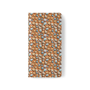 Sea Shells Samsung Galaxy Flip Cases - Faux Leather - Dipaliz - Mobile Phone