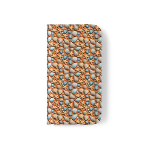 Sea Shells Samsung Galaxy Flip Cases - Faux Leather - Dipaliz - Mobile Phone