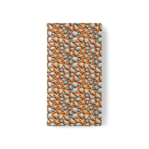 Sea Shells Samsung Galaxy Flip Cases - Faux Leather - Dipaliz - Mobile Phone