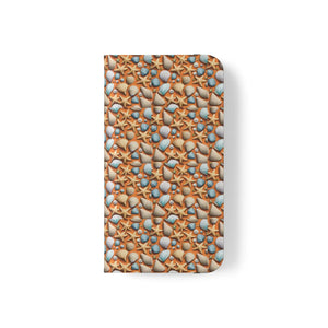 Sea Shells Samsung Galaxy Flip Cases - Faux Leather - Dipaliz - Mobile Phone