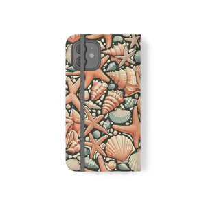 Ocean Wave Samsung Galaxy Flip Cases - Sea Shells - Dipaliz - Mobile Phone