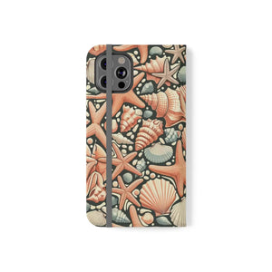 Ocean Wave Samsung Galaxy Flip Cases - Sea Shells - Dipaliz - Mobile Phone