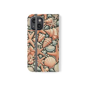Ocean Wave Samsung Galaxy Flip Cases - Sea Shells - Dipaliz - Mobile Phone