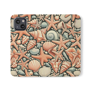 Ocean Wave Samsung Galaxy Flip Cases - Sea Shells - Dipaliz - Mobile Phone