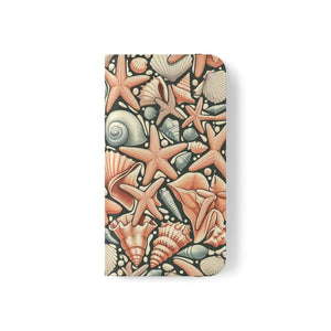 Ocean Wave Samsung Galaxy Flip Cases - Sea Shells - Dipaliz - Mobile Phone