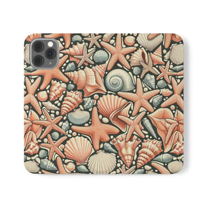 Ocean Wave Samsung Galaxy Flip Cases - Sea Shells - Dipaliz - Mobile Phone