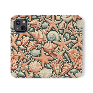 Ocean Wave Samsung Galaxy Flip Cases - Sea Shells - Dipaliz - Mobile Phone