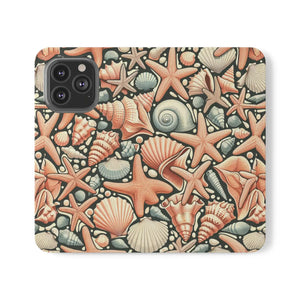 Ocean Wave Samsung Galaxy Flip Cases - Sea Shells - Dipaliz - Mobile Phone
