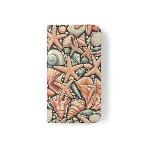 Ocean Wave Samsung Galaxy Flip Cases - Sea Shells - Dipaliz - Mobile Phone