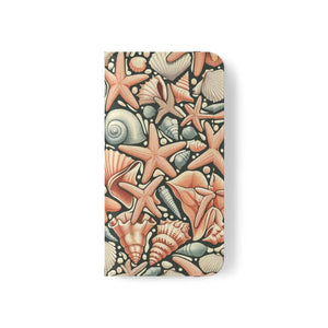 Ocean Wave Samsung Galaxy Flip Cases - Sea Shells - Dipaliz - Mobile Phone