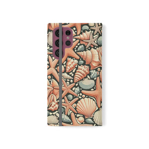 Ocean Wave Samsung Galaxy Flip Cases - Sea Shells - Dipaliz - Mobile Phone